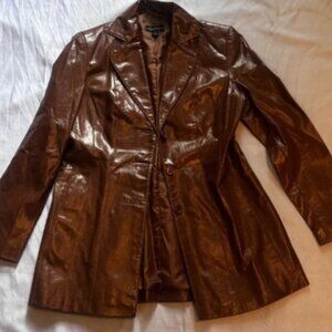 Brown Leather Bagatelle Women's Jacket